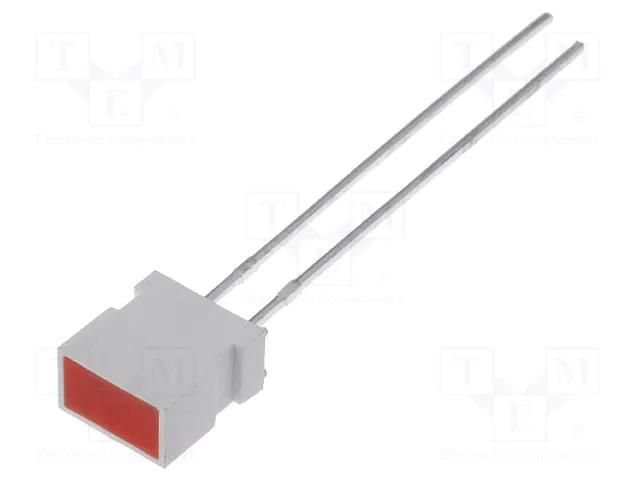 LED; red; rectangular; 6.15x3.65mm; with side wall; 5÷20mcd; 100° KINGBRIGHT ELECTRONIC L-1043IDT