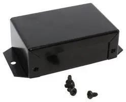 ENCLOSURE, UTILITY BOX, ALUMINIUM, BLACK 1411FBCBK