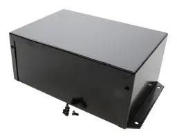 ENCLOSURE, UTILITY BOX, ALUMINIUM, BLACK 1411FBQBK.