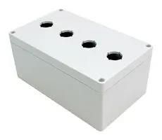ENCLOSURE, PUSH BUTTON, PC, GREY 1554MPB4
