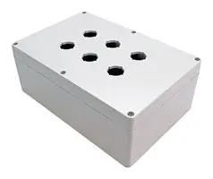 ENCLOSURE, PUSH BUTTON, PC, GREY 1554MPB6A