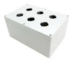 ENCLOSURE, PUSH BUTTON, PC, GREY 1554PB6B