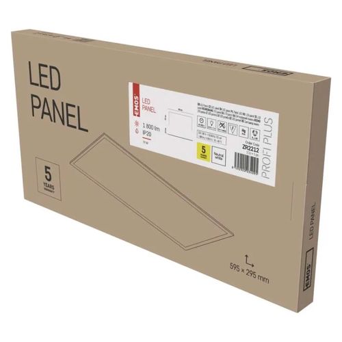 LED panel PROXO 30×60 recessed, white, 19W neutral white, EMOS ZR2212 8592920034095