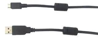 USB CORD, 2.0 A-MICRO B PLUG, 2M, BLK MC002472