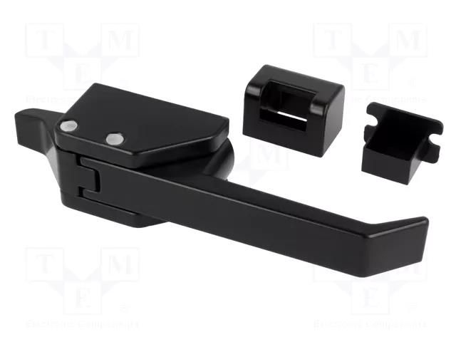 Lock; zinc and aluminium alloy; black finish; 124.6mm RST ROZTOCZE 2.533.001