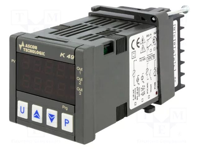 Module: regulator; temperature; 0÷999.9°C; SPST-NO; OUT 2: SPST-NO ASCON TECNOLOGIC K49-LCRR