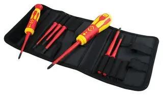 SCREWDRIVER SET W/POUCH, 9PC T4925