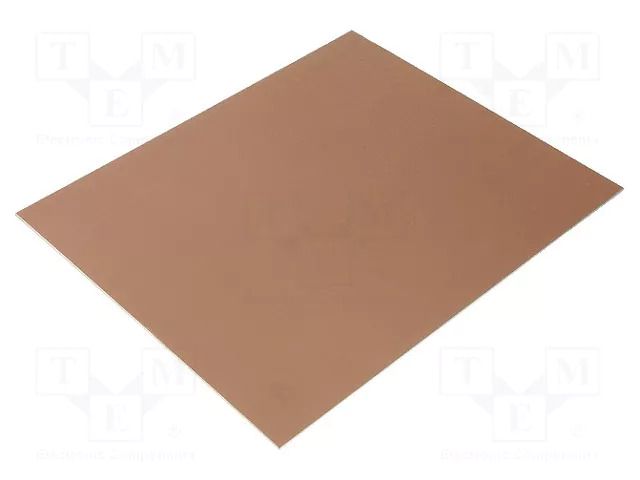 Laminate; aluminium; 1.5mm; L: 305mm; W: 255mm; Coating: copper SOLDER PEAK L255X305AL15/35