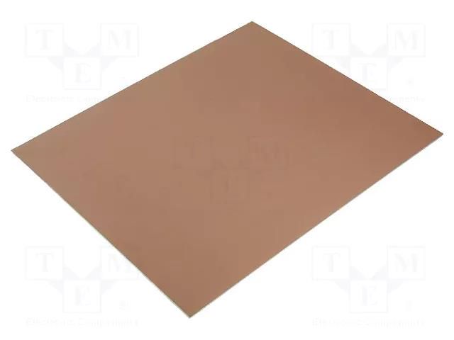 Laminate; aluminium; 1.5mm; L: 305mm; W: 255mm; Coating: copper SOLDER PEAK L255X305AL15/70
