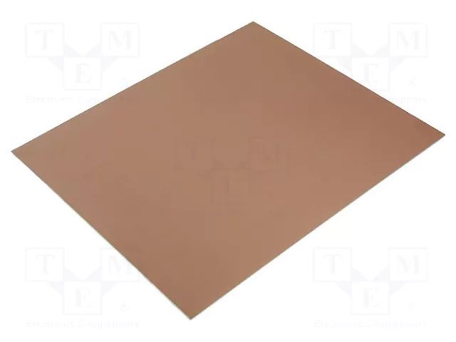 Laminate; aluminium; 1.5mm; L: 305mm; W: 255mm; Coating: copper SOLDER PEAK L255X305AL15/70
