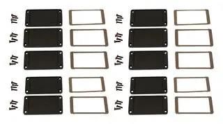 END PLATE, ALUMINIUM, ENCLOSURE AT180 BLACK 50M X 50MM
