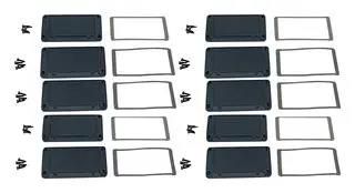 END PLATE, ALUMINIUM, ENCLOSURE AT180 BLACK 50M X 50MM