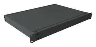 RACK MOUNT CABINET, 1U, ALUM, BLACK RMCS190113BK1