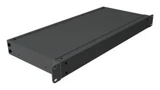 RACK MOUNT CABINET, 1U, ALUM, BLACK RMCS19018BK1