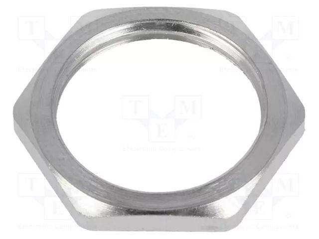 Nut; M20; brass; Thk: 3mm; Spanner: 24mm; Thread: metric; Pitch: 1.5 MOLEX MX-936000093