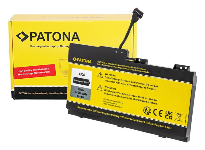 PATONA Battery for HP ZBook 17 G3 Series Notebook 808397-421 AI06XL, PATONA 2914 4055655238304