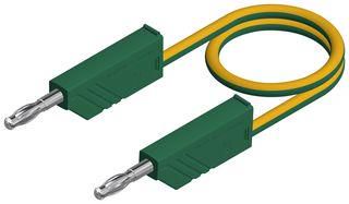 TEST LEAD, 4MM BANANA PLUG, GREEN/YELLOW 934061188