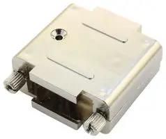 D SUB BACKSHELL, 180DEG, SIZE DA, ABS DAPMK-15-JSS-K