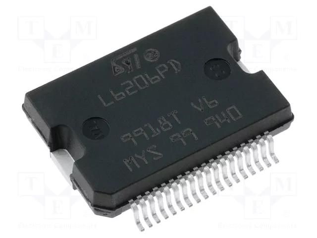 IC: driver; H-bridge; motor controller; PowerSO36; 2.8A; Ch: 4 STMicroelectronics L6206PD