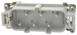 HEAVY DUTY INSERT, PLUG, 6POS, 20-10AWG 93601-0219