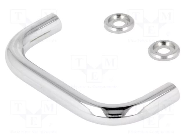 Holder; chromium plated steel; chromium plated,black; H: 35mm ELESA+GANTER GN425-8-64-CR