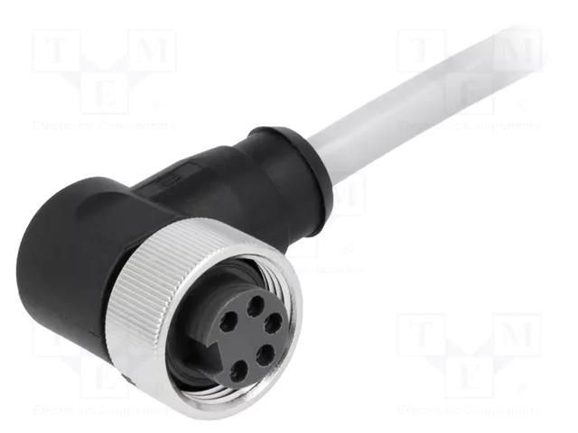 Connector: 7/8"; plug; 10m; female; PIN: 5; angled 90°; with lead HARTING 21349900597100