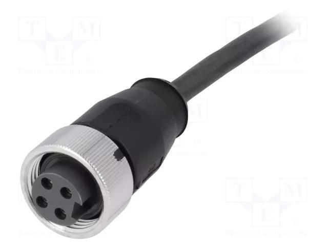 Connector: 7/8"; plug; 5m; female; PIN: 4; straight; with lead HARTING 21349700496050