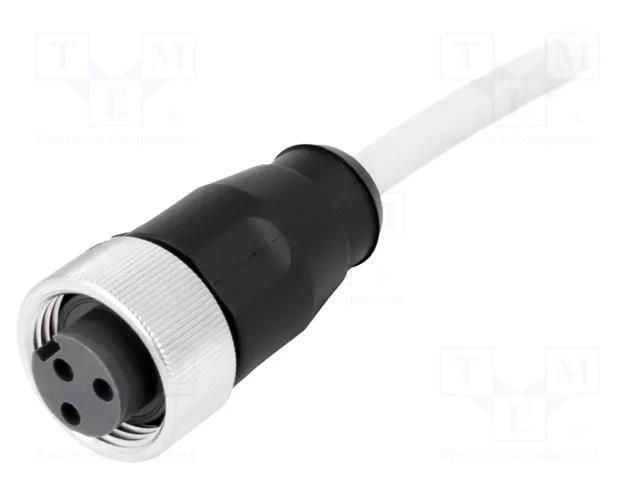 Connector: 7/8"; plug; 1.5m; female; PIN: 3; straight; with lead; PVC HARTING 21349700393015