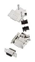 D SUB CONNECTOR, RCPT, 9POS, SCREW L17D45PK-M-09+L77DE09SST