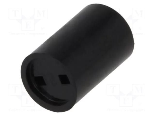 Spacer sleeve; LED; Øout: 5mm; ØLED: 3mm; L: 4.5mm; black MENTOR MR-2818.3045