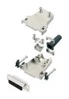 D SUB CONNECTOR, RCPT, 15POS, SOLDER L17DTZF15-RG+L77SDA15S