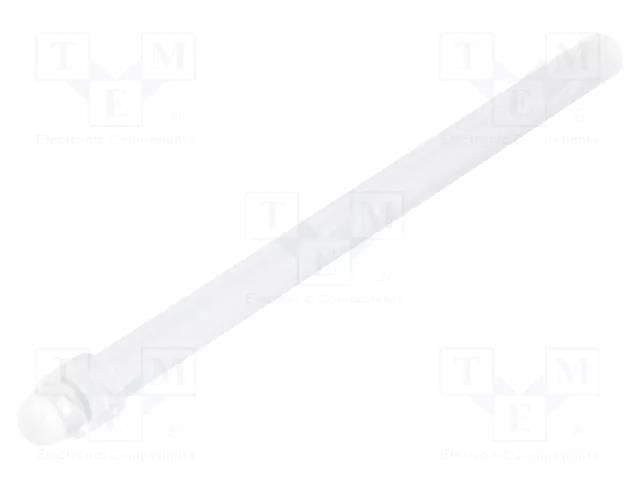 Fiber for LED; Ø2.8mm; L: 45mm; round; Front: convex; straight MENTOR MR-1265.1002
