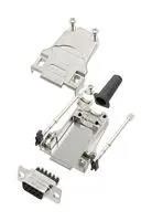 D SUB CONNECTOR, RCPT, 9POS, SCREW L17DTZF09-LJS-RG+L77DE09SST