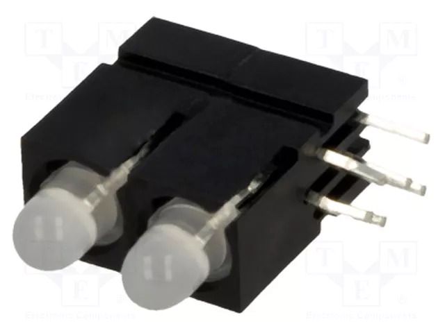 LED; in housing; 3mm; No.of diodes: 2; red/green; 20mA; 60° MENTOR 2814.2832