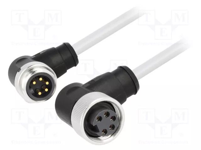 Cable: for sensors/automation; PIN: 5; angled; plug; PVC; 1.5m HARTING 21349899597015