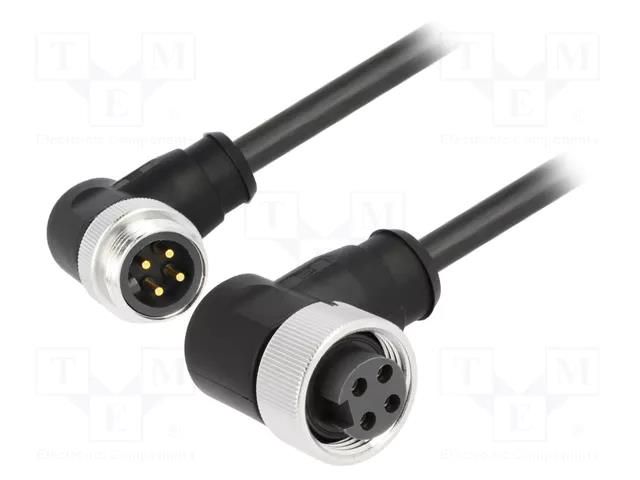 Cable: for sensors/automation; plug; 1m; PIN: 4 HARTING 21349899496010