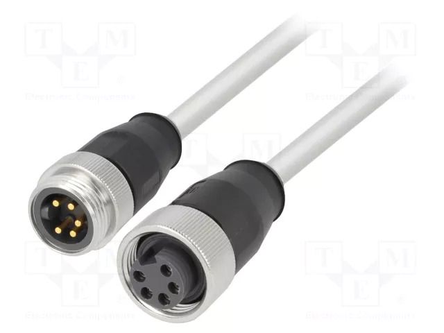 Cable: for sensors/automation; PIN: 5; unshielded; plug; PVC; 1m HARTING 21349697597010