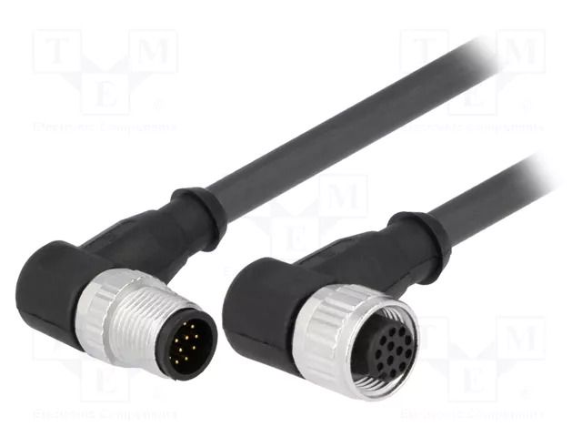 Cable: for sensors/automation; PIN: 12; plug; 10m HARTING 21348687C78100