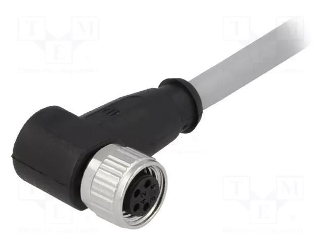 Connector: M8; female; PIN: 4; angled 90°; with lead; plug; 7.5m; PVC HARTING 21348300481075