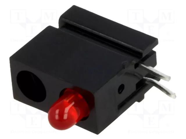 LED; in housing; 3mm; No.of diodes: 1; red; 20mA; Lens: red,diffused MENTOR 1801.2031