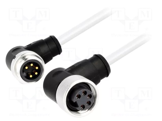 Cable: for sensors/automation; PIN: 5; unshielded; plug; PVC; 0.3m HARTING 21349899597003