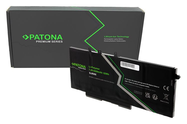 PATONA Premium battery 7,6V for Dell E5280 E5480 E5580 M3520 M3530 GJKNX 3DDDG, PATONA 2923 4055655244961