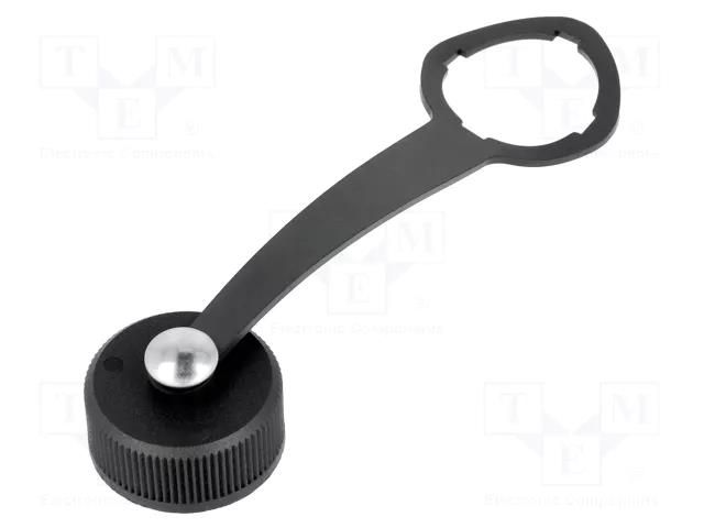 Protection cover; IP67; black; Application: MX-1300550001 MOLEX MX-1300580035