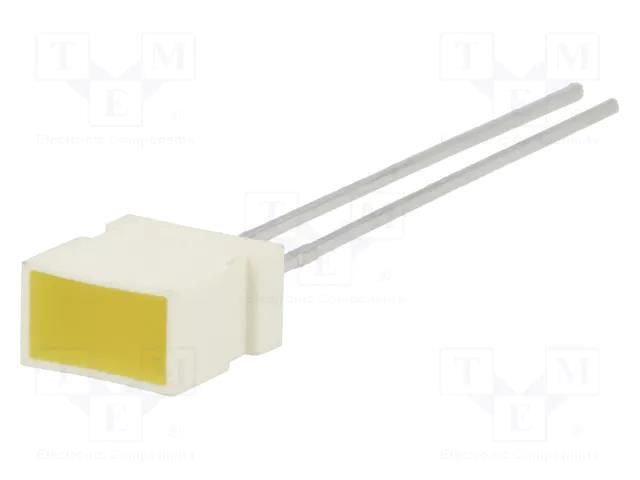 LED; rectangular; 6.15x3.65mm; with side wall; yellow; 2÷8mcd KINGBRIGHT ELECTRONIC L-1043YDT