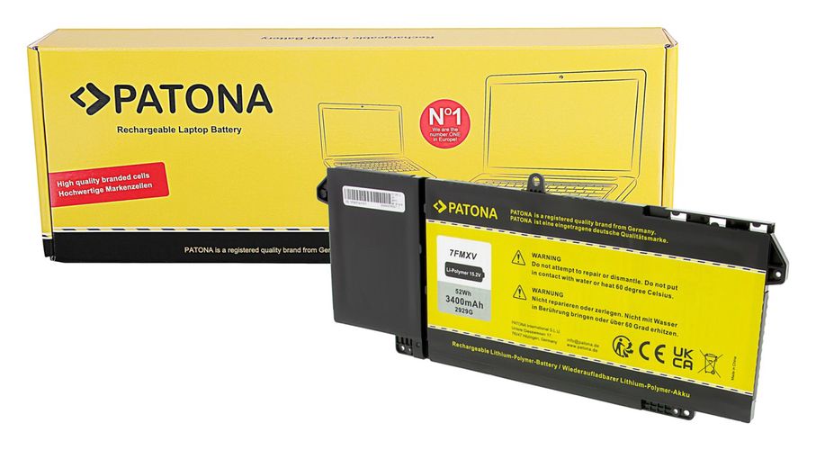 PATONA Battery for Dell Latitude 5320 Service Tag CJKKPG3-DELL 7FMXV 9JM71 1PP63 4M1JN, PATONA 2929 4055655252102