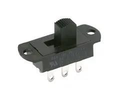 SLIDE SWITCH, SPST, 6A, 250V, THT S101031MS02Q