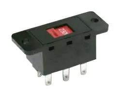 SLIDE SWITCH, DPDT, 10A, 125V, PANEL V80213SS05Q