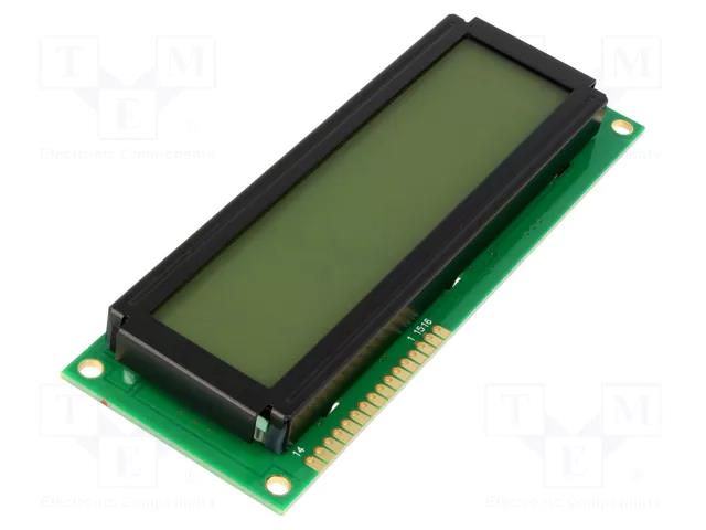 Display: LCD; alphanumeric; FSTN Positive; 16x2; 122x44x13.6mm DISPLAY ELEKTRONIK DEM16215FGH-PW