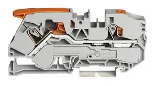 TERMINAL BLOCK, DINRAIL, 2WAYS, 6AWG 2116-5201