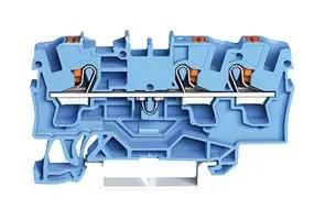 TERMINAL BLOCK, DINRAIL, 3WAYS, 10AWG 2204-1304
